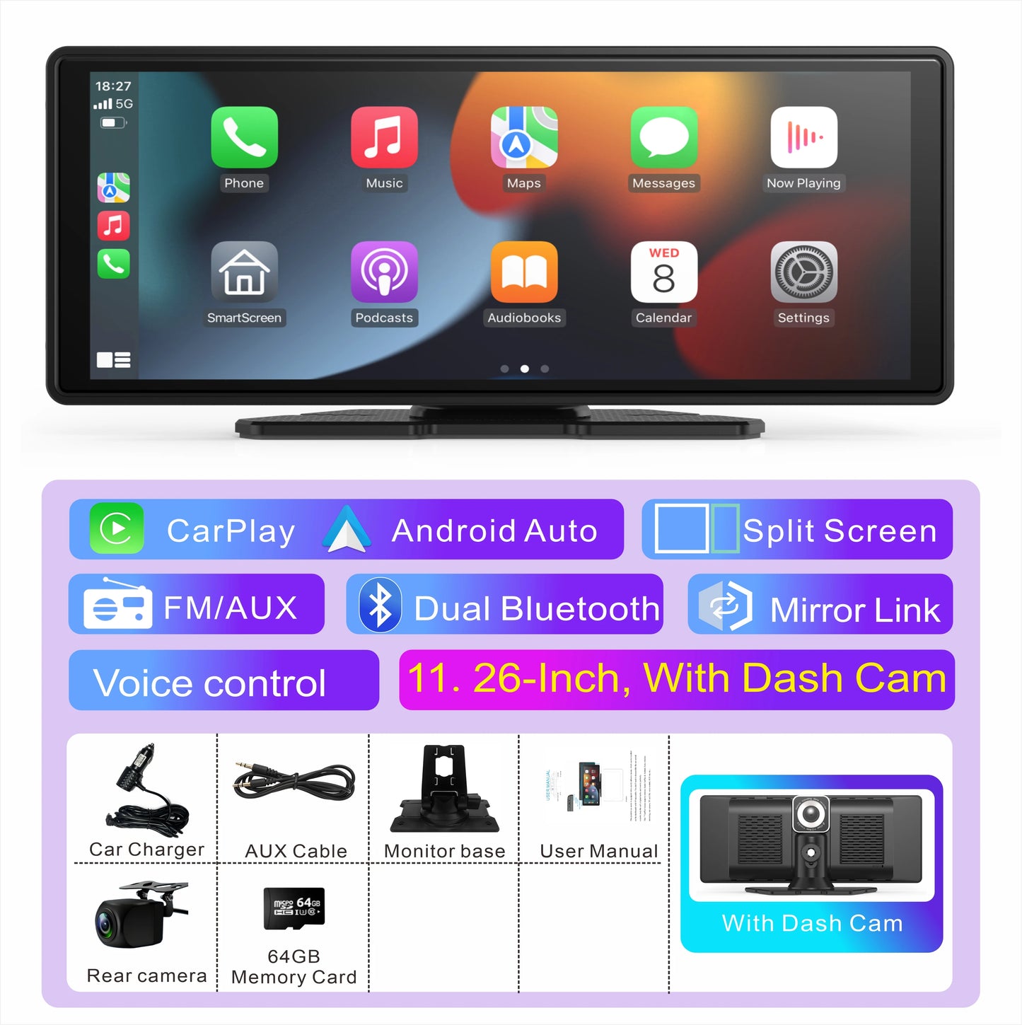 Panel Auto Pro 10 pulgadas CarPlay